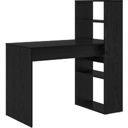 vidaXL Γραφείο Ξύλινο με Βιβλιοθήκη 54x113x120cm 869275