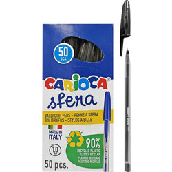 Carioca Sfera Box Ballpoint Στυλό Διαρκείας 1.0m Μαύρο 41643
