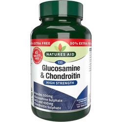Natures Aid Glucosamine & Chondroitin High Strength 135 Ταμπλέτες