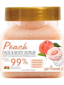 Peach Face & Body Scrub 500gr