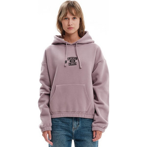 Emerson Γυναικείο Φούτερ Oversized με Κουκούλα & Τσέπες Λιλά 232.EW20.55