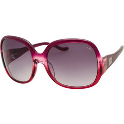 LAK LAK7621 Γυναικεία Γυαλιά Ηλίου Oversized Κοκάλινα Κόκκινο με Καφέ Φακό