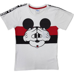 Beboulino Mickey Παιδικό T-Shirt Κοντομάνικο Λευκό Κόκκινο Μαύρο 80102060003