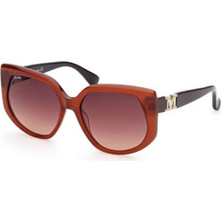 Max Mara MM0013 Γυναικεία Γυαλιά Ηλίου Πεταλούδα Κοκάλινα Κόκκινο Μαύρο με Καφέ Φακό