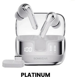 SonicGear Earpump Xp2 Platinum 2.4GBT5.4 Ακουστικά Bluetooth Earbud Ανθεκτικά στο Νερό