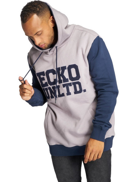 Ecko Unltd Ανδρικό Φούτερ με Κουκούλα & Τσέπες Γκρι ECKOHD1028GRY