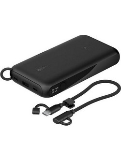 Belkin Boostcharge Power Bank 20000mAh 20W με Θύρα USB-A & 2 Θύρες USB-C Power Delivery Black