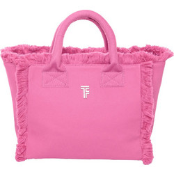 Feel & Touch Caribbean Υφασμάτινη Τσάντα Θαλάσσης Ώμου Ροζ 24x26cm