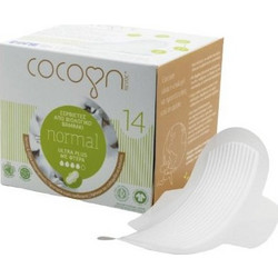 Cocoon Normal Ultra Plus Σερβιέτες με Φτερά για Κανονική Ροή 4 Σταγόνες από Βαμβάκι 14τμχ