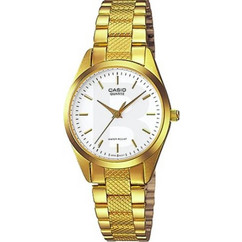 Casio Γυναικείο Ρολόι με Χρυσό Μεταλλικό Μπρασελέ LTP-1274G-7A