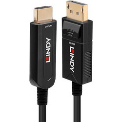 Lindy Καλώδιο DisplayPort 1.2 to HDMI Male 10m Black 38490