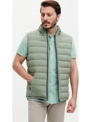 BENETO MARETTI Αμάνικο Ανδρικό Μπουφάν Puffer Χακί KR-JA-80-206