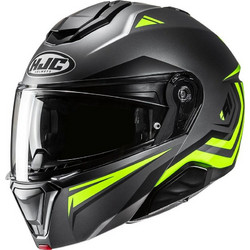 HJC i91 Tricus MC3HSF Titanium Yellow Κράνος Μηχανής Flip-Up 1700gr