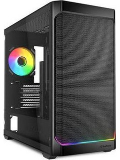 Sharkoon MK4W Strip Black Gaming Micro Tower Κουτί Υπολογιστή RGB με Πλαϊνό Παράθυρο