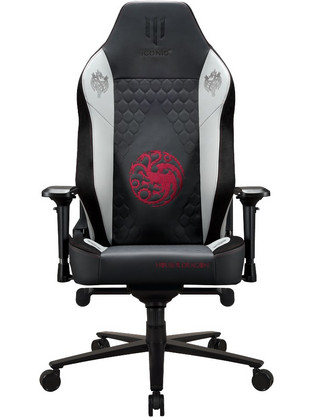 Subsonic Apollon Collector - House Of The Dragon Καρέκλα Gaming Υφασμάτινη με Ρυθμιζόμενα Μπράτσα Μαύρη Λευκή SA5651-1