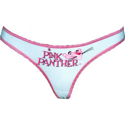 Lord Panther Βαμβακερό Γυναικείο String με Δαντέλα Γαλάζιο 8508