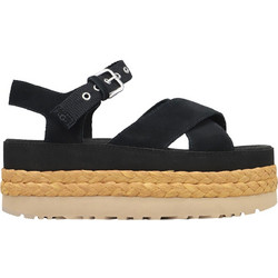 UGG Aubrey Καλοκαιρινές Γυναικείες Πλατφόρμες Χαμηλές Μαύρες 1152711-BLK