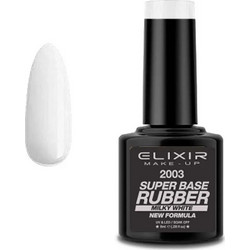 Elixir 2003 Super Milky White Rubber Base Ημιμόνιμο Βερνίκι Νυχιών 8ml