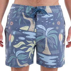 Hurley Ανδρικό Μαγιό Σορτς με Σχέδια Μπλε MBS0011450-401