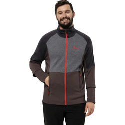Jack Wolfskin Ανδρικό Μπουφάν Χειμωνιάτικο Puffer Ανθρακί 1711301-2365