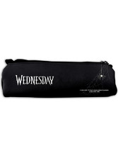 Χάρτινη Πόλη Wednesday Κασετίνα Βαρελάκι Μαύρη HP.BTS.PC.308