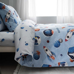 Vesta Home Apollo Σετ Παιδική Παπλωματοθήκη Μονή Βαμβακερή 170x240 Γαλάζια