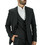 Vittorio Artist Palermo Χειμερινό Ανδρικό Blazer Υφασμάτινο με Στενή Εφαρμογή Ανθρακί 002-02310
