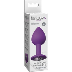 Pipedream Fantasy for Her Little Gem Medium Πρωκτική Σφήνα Diamond Plug Μωβ