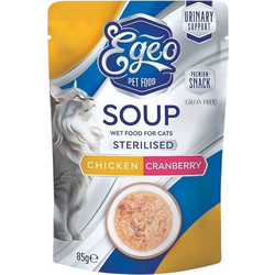 Egeo Pet Food Soup Sterilised with Chicken & Granberry 85gr