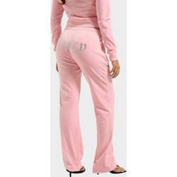 Juicy Couture Γυναικείο Παντελόνι Φόρμας Βελουτέ Ροζ JCAPW045-105