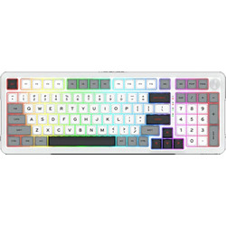 Redragon Bragi Pro K688 Ασύρματο Μηχανικό Gaming Πληκτρολόγιο RGB White