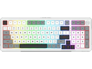 Redragon Bragi Pro K688 Ασύρματο Μηχανικό Gaming Πληκτρολόγιο RGB White