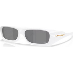 Oakley OO9520 02 Ανδρικά Γυαλιά Ηλίου Ορθογώνια Κοκάλινα Λευκά με Μαύρο Φακό