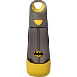 B.Box Batman Παιδικό Παγούρι Πλαστικό BPA Free με Καλαμάκι Γκρι Κίτρινο 600ml