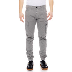 Cover Ανδρικό Παντελόνι Cargo Joggers Ελαστικό Κανονική Εφαρμογή Γκρι T0190-15