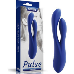 L'Allure Pulse Vibrator Διπλός Δονητής Μπλε