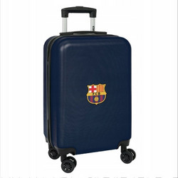 Safta F.C. Barcelona 612429851 Παιδική Βαλίτσα Καμπίνας 55x34.5x20cm Navy Μπλε
