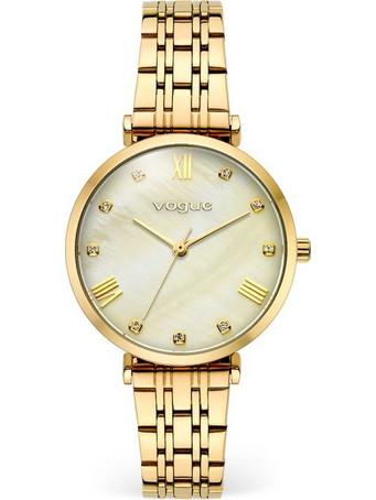 Vogue New Bliss Γυναικείο Ρολόι με Χρυσό Μεταλλικό Μπρασελέ 616342