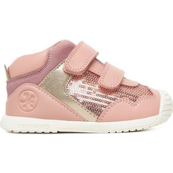 Biomecanics Παιδικά Sneakers Μποτάκια Σομόν Ροζ 251108-B193