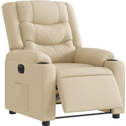 vidaXL Πολυθρόνα Relax Ανακλινόμενη Μπεζ 3310252