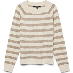 Vero Moda Γυναικεία Πλεκτή Μπλούζα Μπεζ Καφέ 10201022