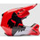 Fox Racing V1 Shield Red Κράνος Μηχανής Motocross