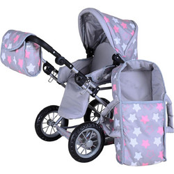 Knorrtoys Ruby Stars Grey Pink Καρότσι για Κούκλα