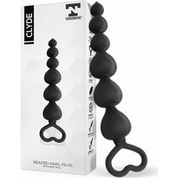 Tardenoche Clyde Beaded Πρωκτική Σφήνα 15cm Μαύρη T-134