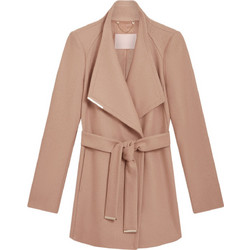 Ted Baker Camel Rosess Γυναικείο Ημίπαλτο Μάλλινο Μπεζ 282067
