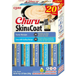 Inaba Churu Ciao Skin & Coat with Tuna & Scallop 20x14gr