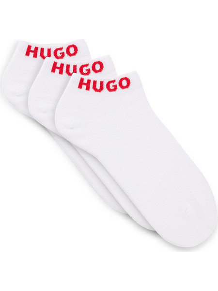 Hugo Boss Ανδρικές Κάλτσες Κοντές Λευκές 3Pack 50516405-100