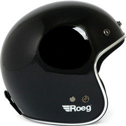 Roeg Jett Gloss Black Κράνος Μηχανής Jet 900gr
