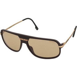 Carrera CA10/S 6K3O6 Ανδρικά Γυαλιά Ηλίου Aviator Μαύρο Χρυσό με Καφέ Φακό