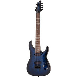 Schecter Omen Elite-7 Ηλεκτρική Κιθάρα 4/4 ST Style με Μαγνήτες HH & Ταστιέρα Rosewood 7 Χορδών Blue Burst